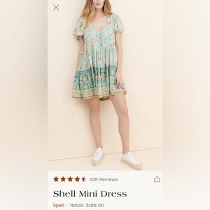 Shell mini dress